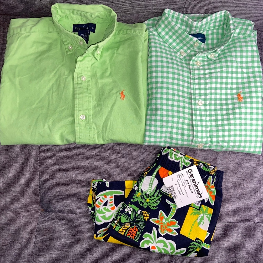 PRE-OWNED BOYS CLOTHING LOT 3 PIECES SIZE 6 (MIXED BRANDS)